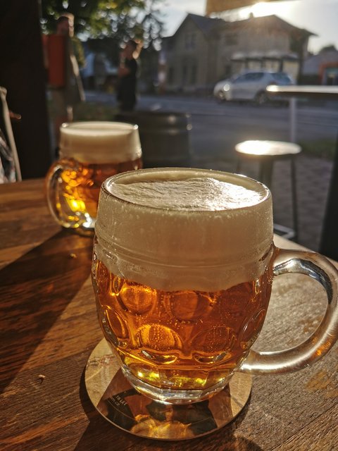ジョッキで味わうチェコのビール