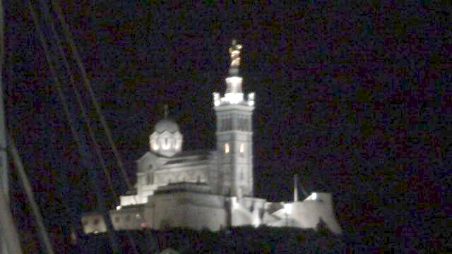 夜のノートルダム・ド・ラ・ガルド寺院（編集長撮影・2010年）
