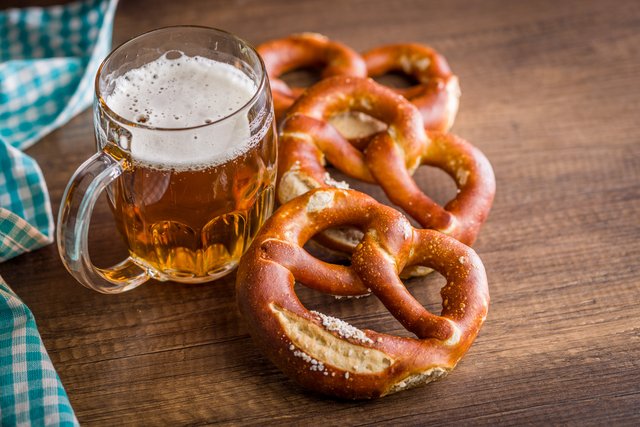 ビールとプレッツェル