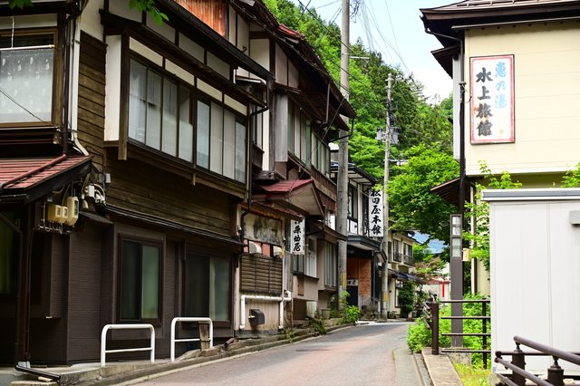 花巻温泉郷の温泉街（岩手）