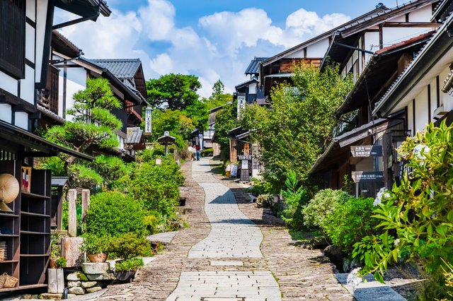 中山道の馬籠宿(岐阜)