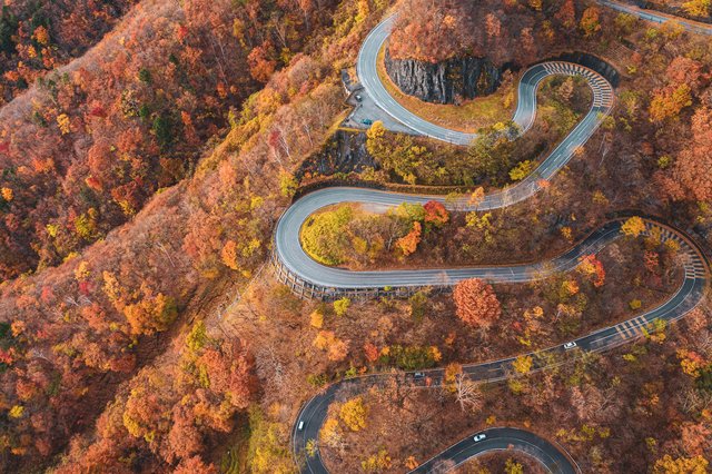 紅葉のいろは坂（日光）