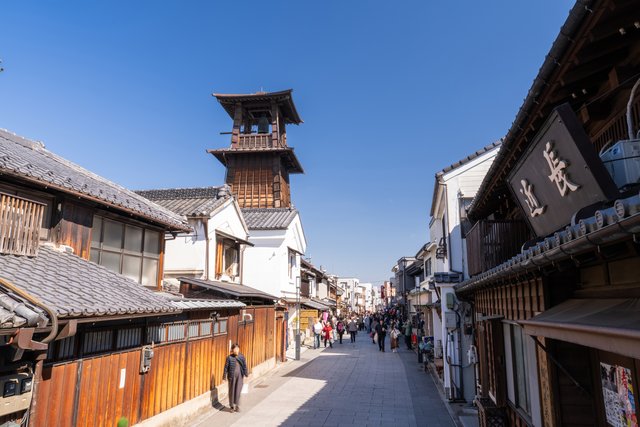 川越の蔵造りの町並み（埼玉）
