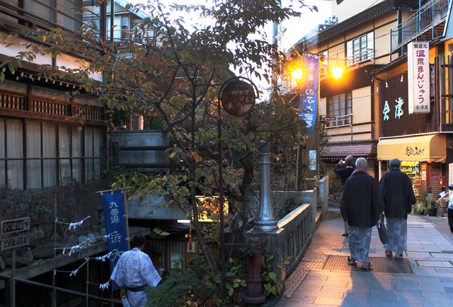 渋温泉の温泉街(長野)