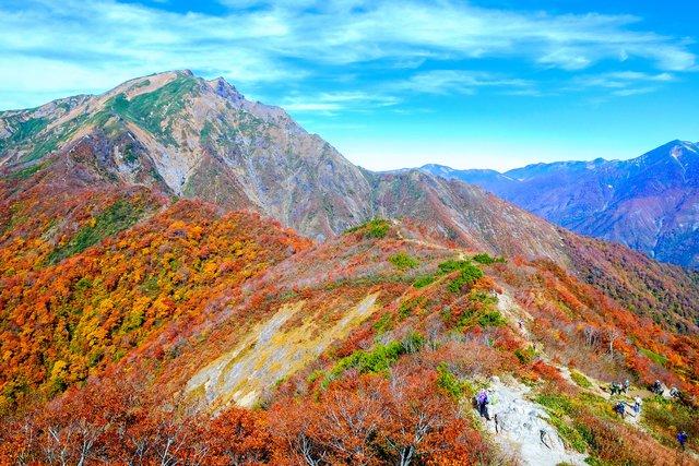 紅葉の谷川岳（群馬）