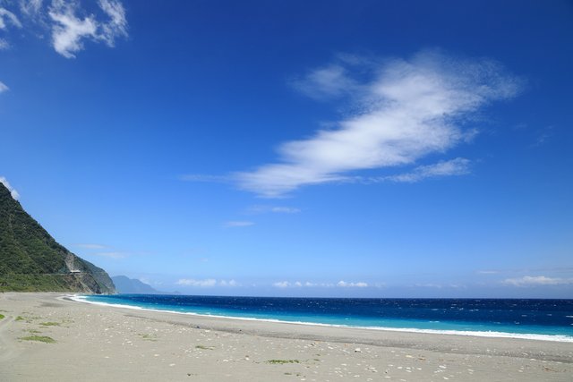 宜蘭 南澳の海岸と太平洋